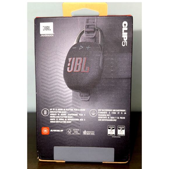 JBL Clip 5 – Rugged, Waterproof, Clip-On Bluetooth Speaker, 12H Playtime SEALED - Picture 6 of 10